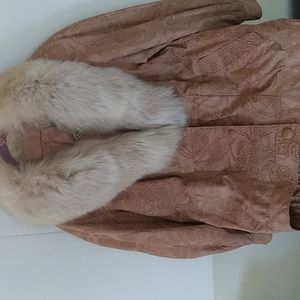 MARVIN RICHARDS leather with fox jacket